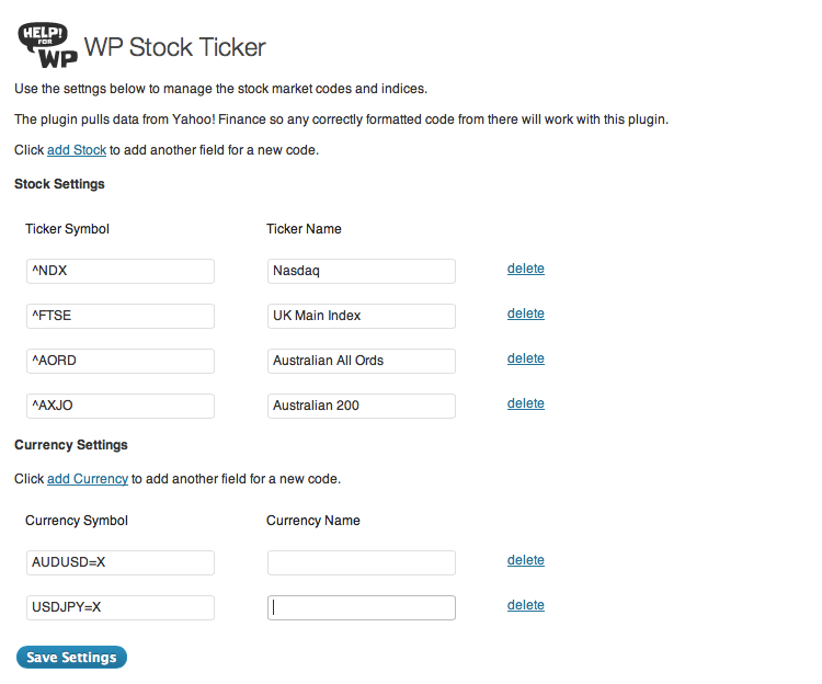 share market ticker for WordPress share market ticker for WordPress