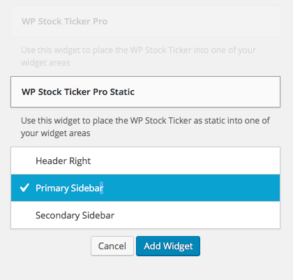 WordPress stock price demo